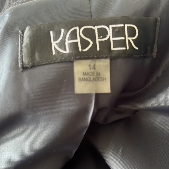 Full lined suit size 14 Kasper jacket with perfectly match trouser Jones NY pant - Picture 2 of 9